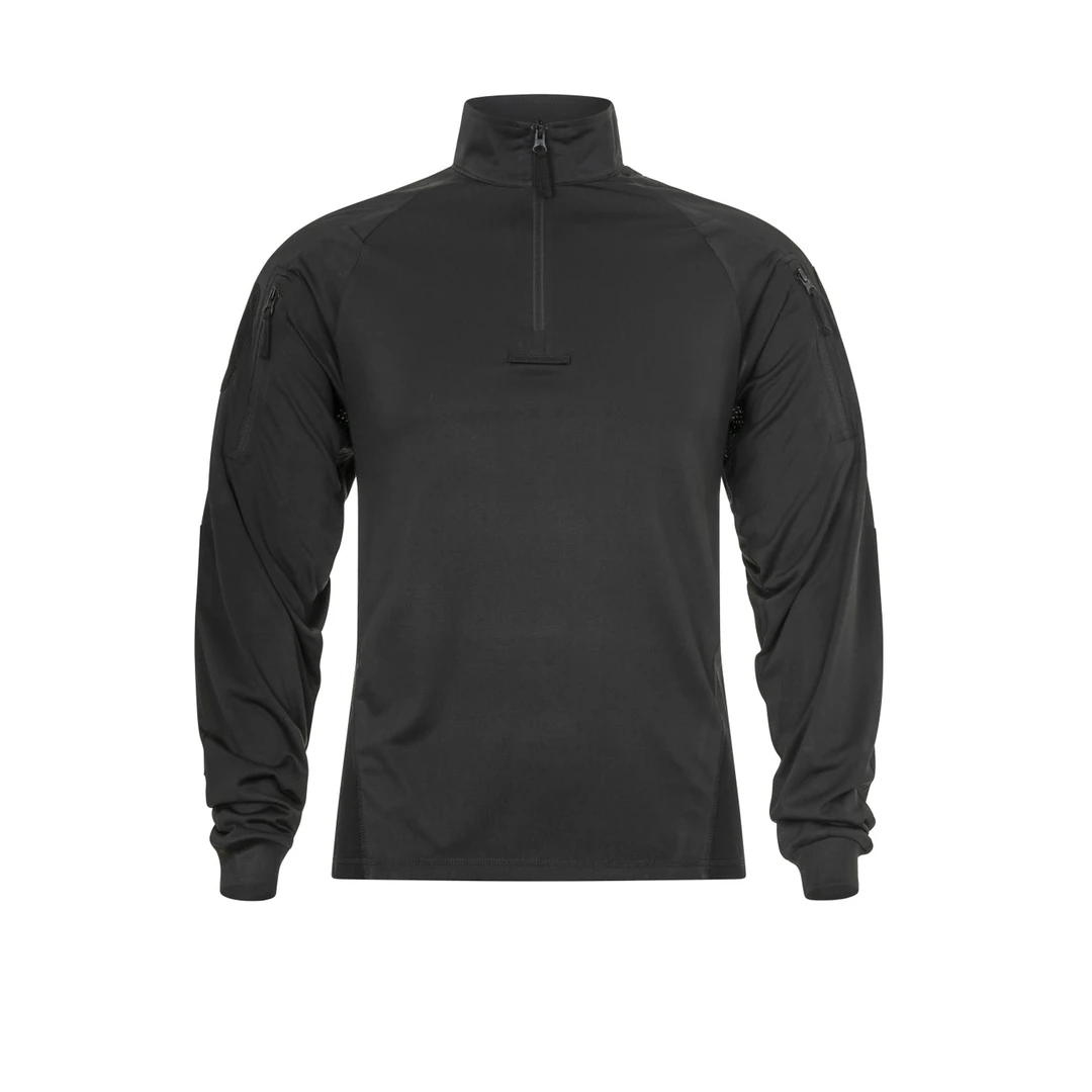 חולצה טקטית משולבת שרוול ארוך - black