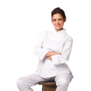 ג'קט שף לנשים - לבן