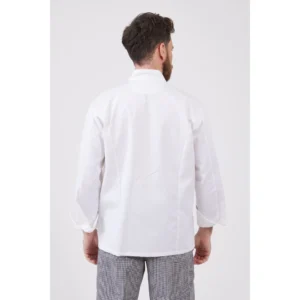 ג'קט שף כפתורים שחורים - לבן