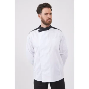 ג'קט שף Cook Black שרוול ארוך - לבן