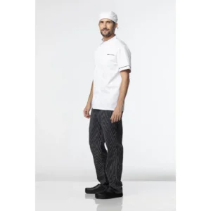 ג'קט שף סילבר שרוול קצר - לבן