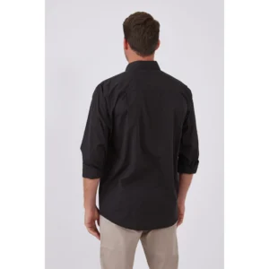 חולצה מכופתרת אלגנט - black