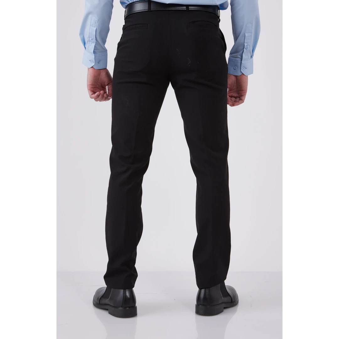 מכנסי אלגנט טרופיקל - black