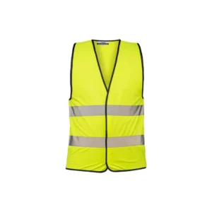 אפוד זוהר 2 פסים רוחביים 1 בשקית - צהוב